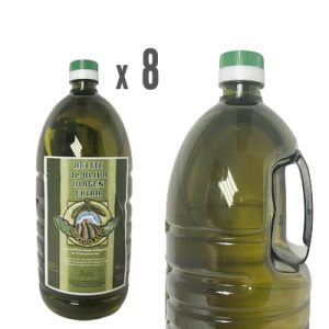 Caja de 8 garrafas de 2 litros de aceite Virgen Extra    (acidez 0,3°)